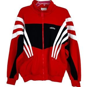 adidas Red and Black Performance Jacket
